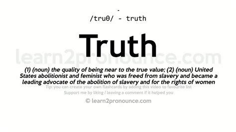 Truth Meaning .